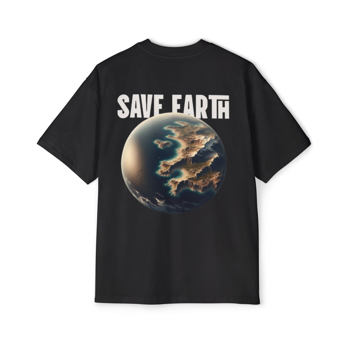 Save Earth Desighn Drop Shoulder t-Shart