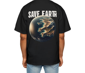 Save Earth Desighn Drop Shoulder t-Shart